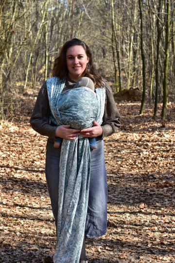 Yaro Elvish Duo Turquoise Wool Silk - Woven Baby Wrap
