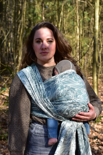 Yaro Elvish Duo Turquoise Wool Silk - Woven Baby Wrap