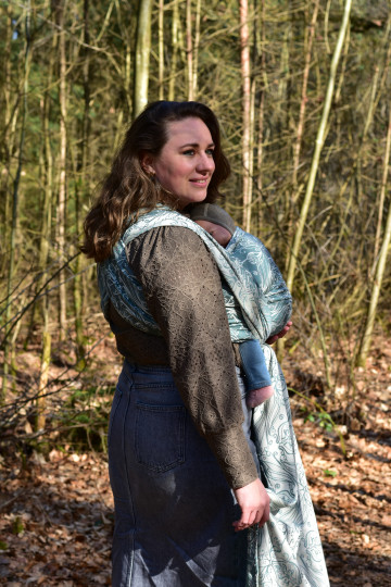 Yaro Elvish Duo Turquoise Wool Silk - Woven Baby Wrap