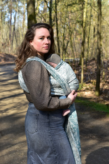Yaro Elvish Duo Turquoise Wool Silk - Woven Baby Wrap