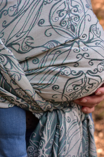 Yaro Elvish Duo Turquoise Wool Silk - Woven Baby Wrap