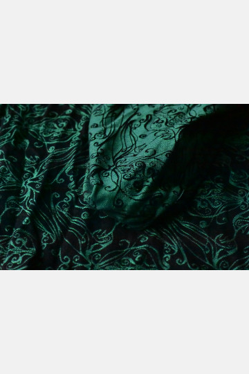 Yaro Elvish Duo Black Blue-Green Wool Tencel