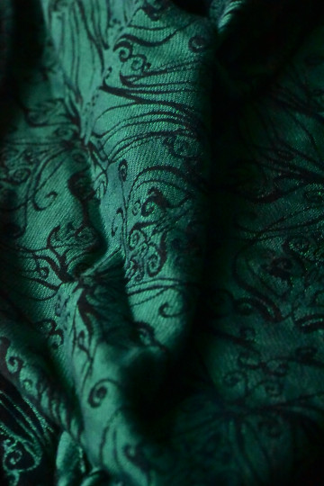 Yaro Elvish Duo Black Blue-Green Wool Tencel
