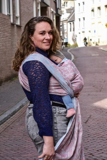 Yaro Terra Duo Nuage Pastel Blue Silk - Woven Baby Wrap