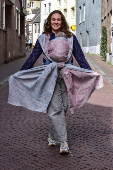 Yaro Terra Duo Nuage Pastel Blue Silk - Woven Baby Wrap