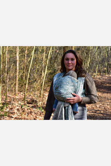 Yaro Elvish Duo Turquoise Wool Silk Ring Sling | Slingomama