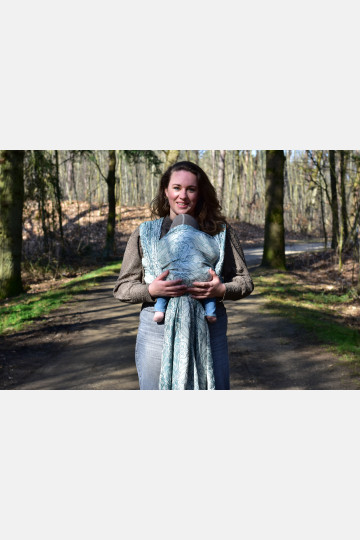 Yaro Elvish Duo Turquoise Wool Silk Ring Sling | Slingomama