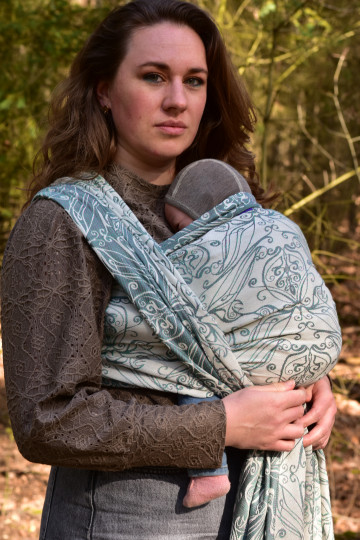 Yaro Elvish Duo Turquoise Wool Silk Ring Sling | Slingomama