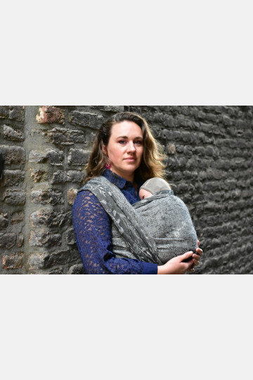 Yaro Terra Duo Grey Black Wool Boucle - Woven Baby Wrap