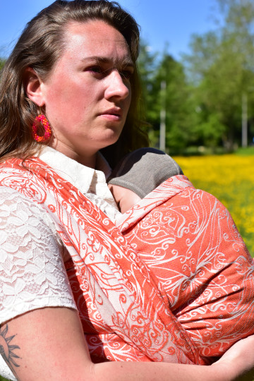 Yaro Elvish Duo Honey Orange Wool Blend Ring Sling