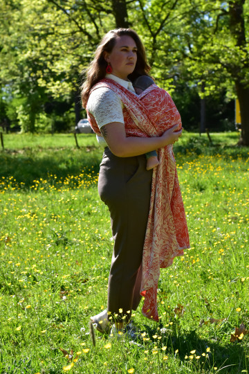 Yaro Elvish Duo Honey Orange Wool Blend Ring Sling