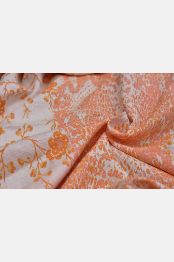Yaro Flowersnake Duo Honey Orange Tencel - Geweven Draagdoek