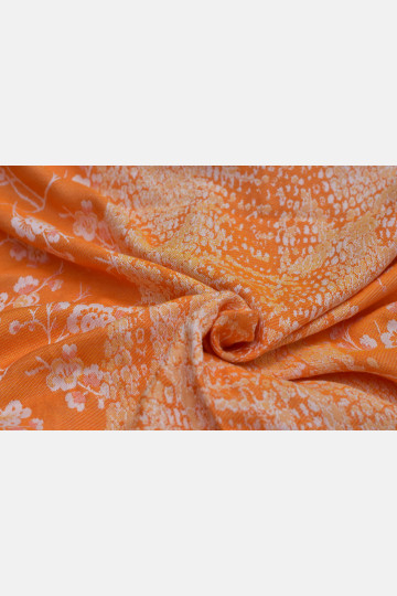 Yaro Flowersnake Duo Honey Orange Tencel - Geweven Draagdoek
