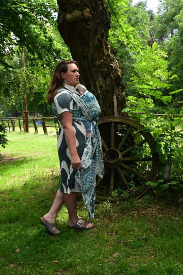 Yaro Flowersnake Duo Black Blue Wool