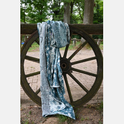 Yaro Flowersnake Duo Black Blue Wool - Geweven Draagdoek