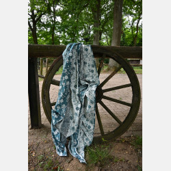 Yaro Flowersnake Duo Black Blue Wool - Geweven Draagdoek