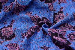 Yaro Ava Duo Black Blue Random Red - Geweven Draagdoek