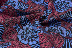 Yaro Ava Duo Black Blue Random Red - Geweven Draagdoek