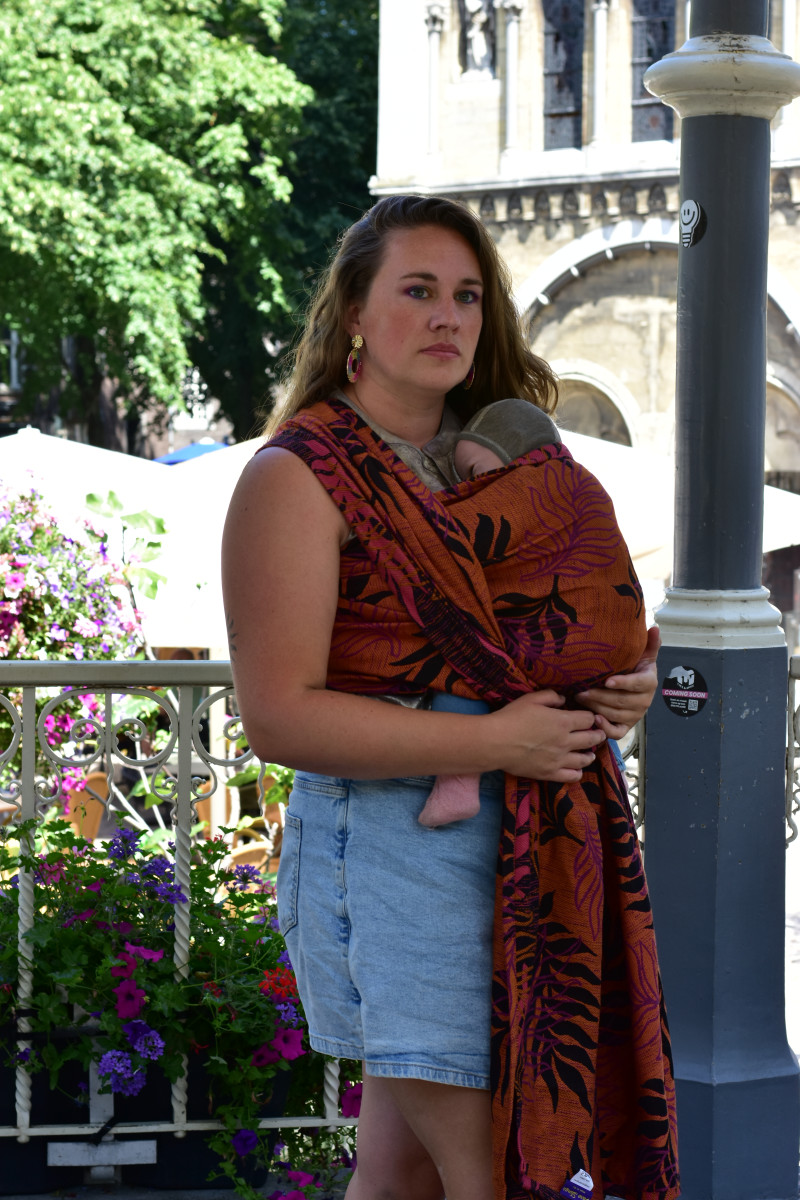Yaro Oasis Duo Black Pink Bronze - Geweven Draagdoek
