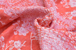 Yaro Flowersnake Duo Brick Orange Linen Ring Sling