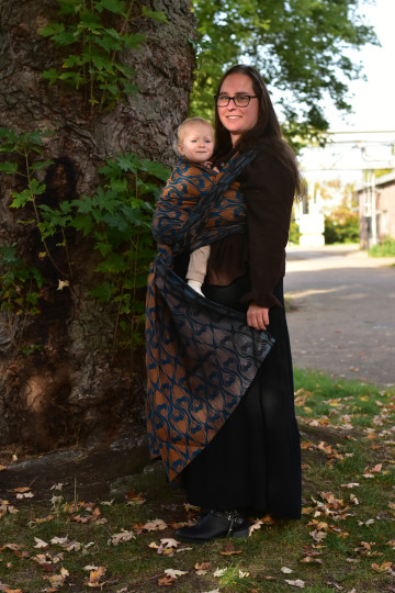 Yaro La Fleur Meta Black Petrol Bronze Modal Ring Sling
