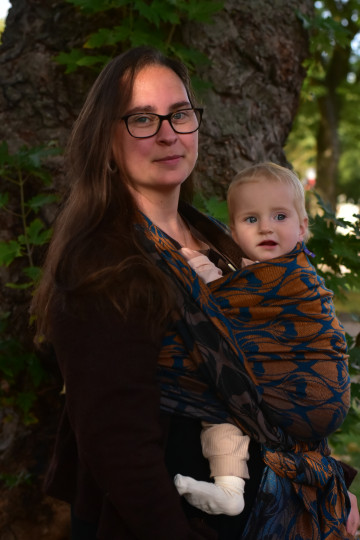 Yaro La Fleur Meta Black Petrol Bronze Modal Ring Sling