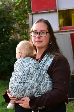 Yaro Pulse Duo Turkis Grey Tencel - Woven Baby Wrap